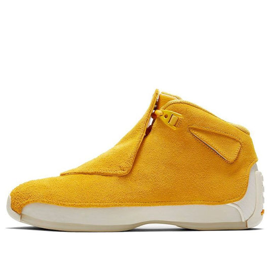 Air Jordan 18 Retro 'Yellow Suede'  AA2494-701 Classic Sneakers